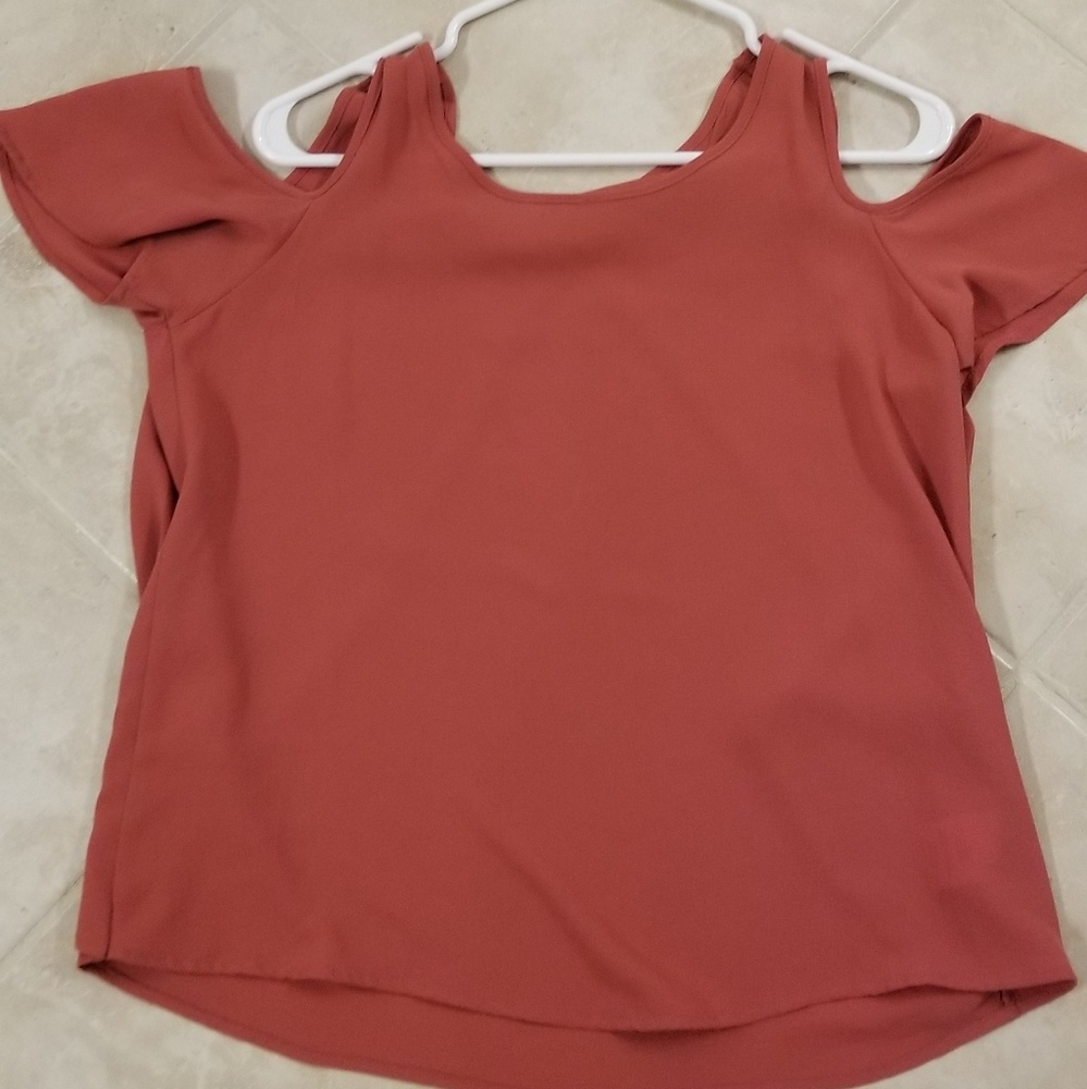 Open shoulder blouse